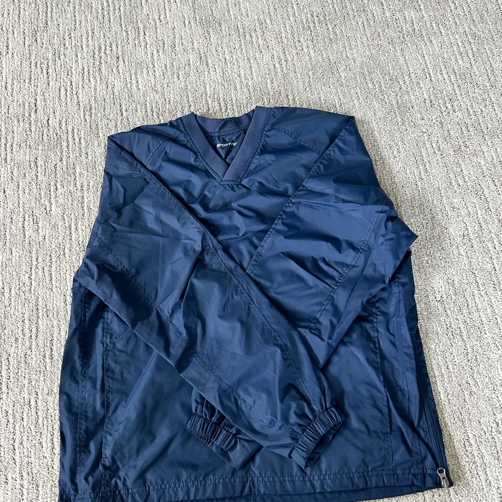 Sport-Tek Navy Windbreaker Pullover